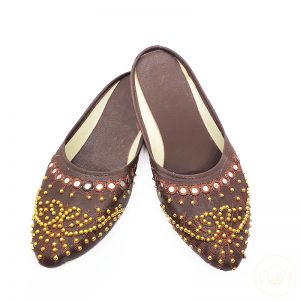 Women Pearl Mules - Brown