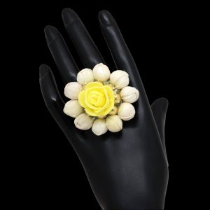 Floral Rose & Jasmine Flower Ring