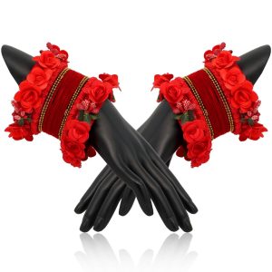 Floral Bangles Red