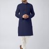 Plain Kurta Pajama for Men - Navy Blue | IndiFeels Australia