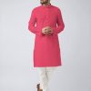 Plain Cotton Kurta Pajama - Pink | IndiFeels Australia