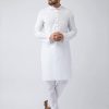 plain white cotton kurta pajama