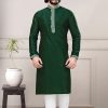 New Printed Green Kurta Pajama