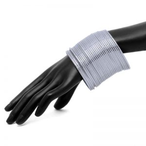 Bangles - Metallic Silver (4 Dozens set )