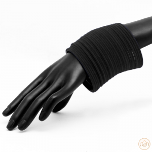 Velvet Bangles (4 Dozens Set) - Black