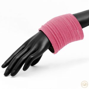 Velvet Bangles (4 Dozens Set) – Pink