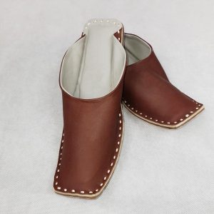 Leather Slipper Linen