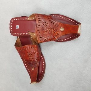 Men's Ethnic Brown Slipper
