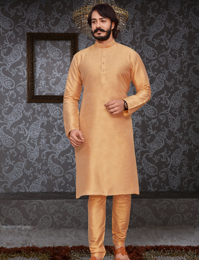 Golden Silk Mens Kurta Pajama
