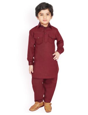 Boys Pathani - Maroon