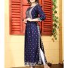 nayra cut blue kurti for women