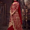 Anarkali Dress - Red Color