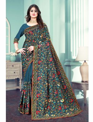 Dolla Silk Saree In Blue Color