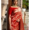 Banarasi Silk Woven Saree With Heavy work Blouse 1