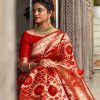 Banarasi Silk Woven Saree With Heavy work Blouse