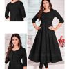 Black Chikankari Anarkali Kurti