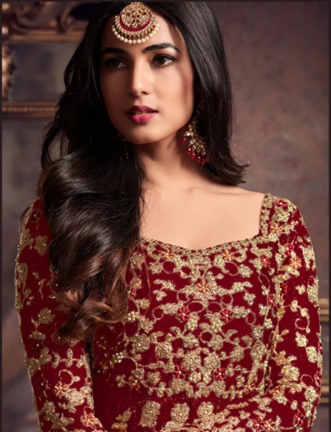 Anarkali Dress - Red Color 1