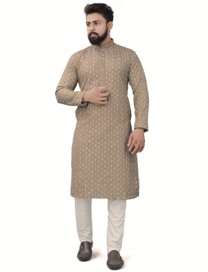 Golden Kurta Pajama for Men