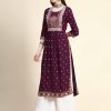 Purple Nyra Cut kurti