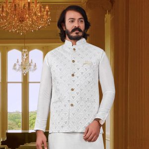 Mirror Work Nehru Jacket