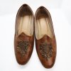 Crest Royal Leather Juttis - Tan