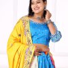 Blue Bandhani Chaniya Choli Woman