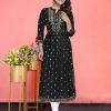Nayra Cut Kurti – Black