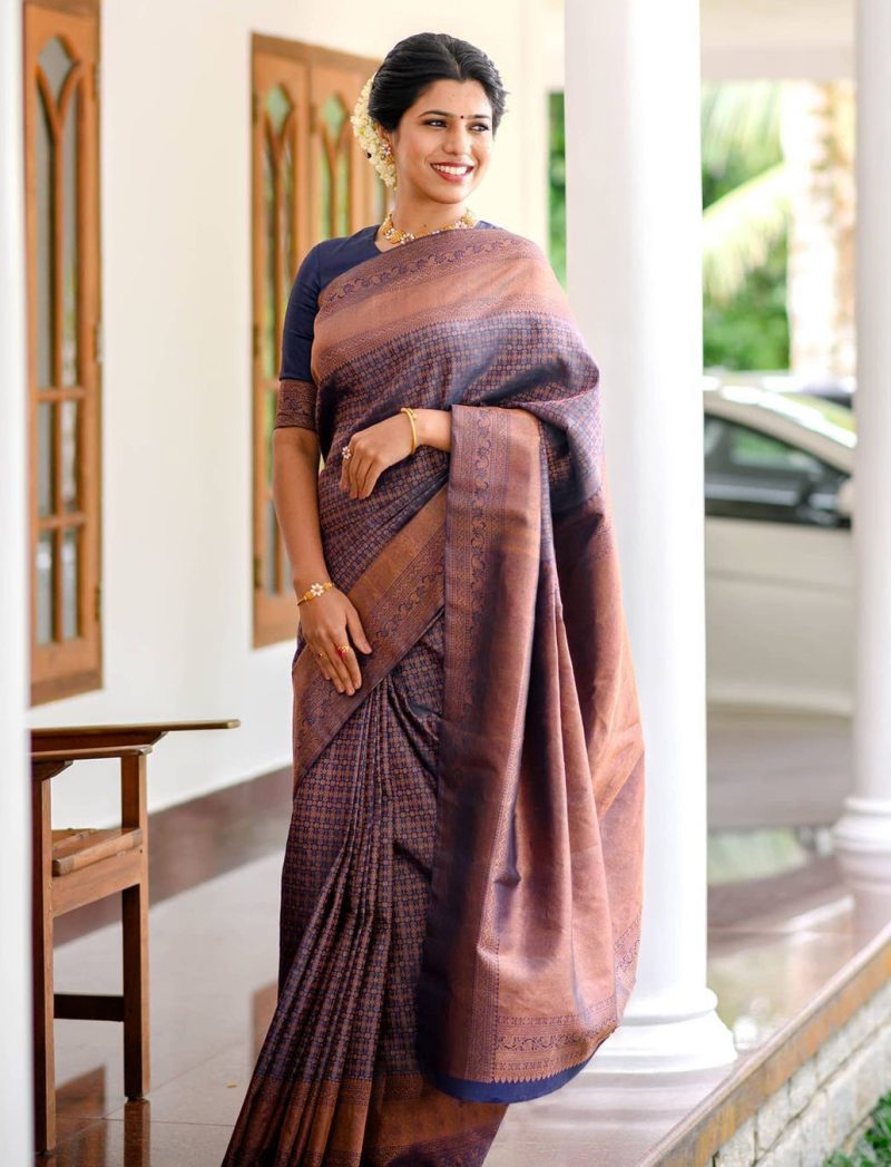 Silk Saree With Fully Sticthed Blouse1