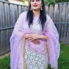 Purple Dhoti Salwar Kameez2