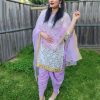 Purple Dhoti Salwar Kameez