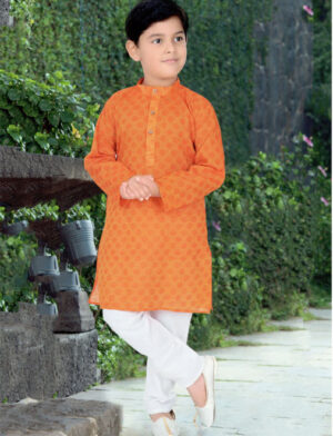 Kids Kurta Pyjama – Mustard