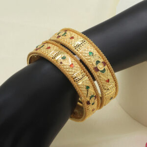 Gold Color 1 Pair Bangle