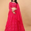 georgette pink lehenga choli