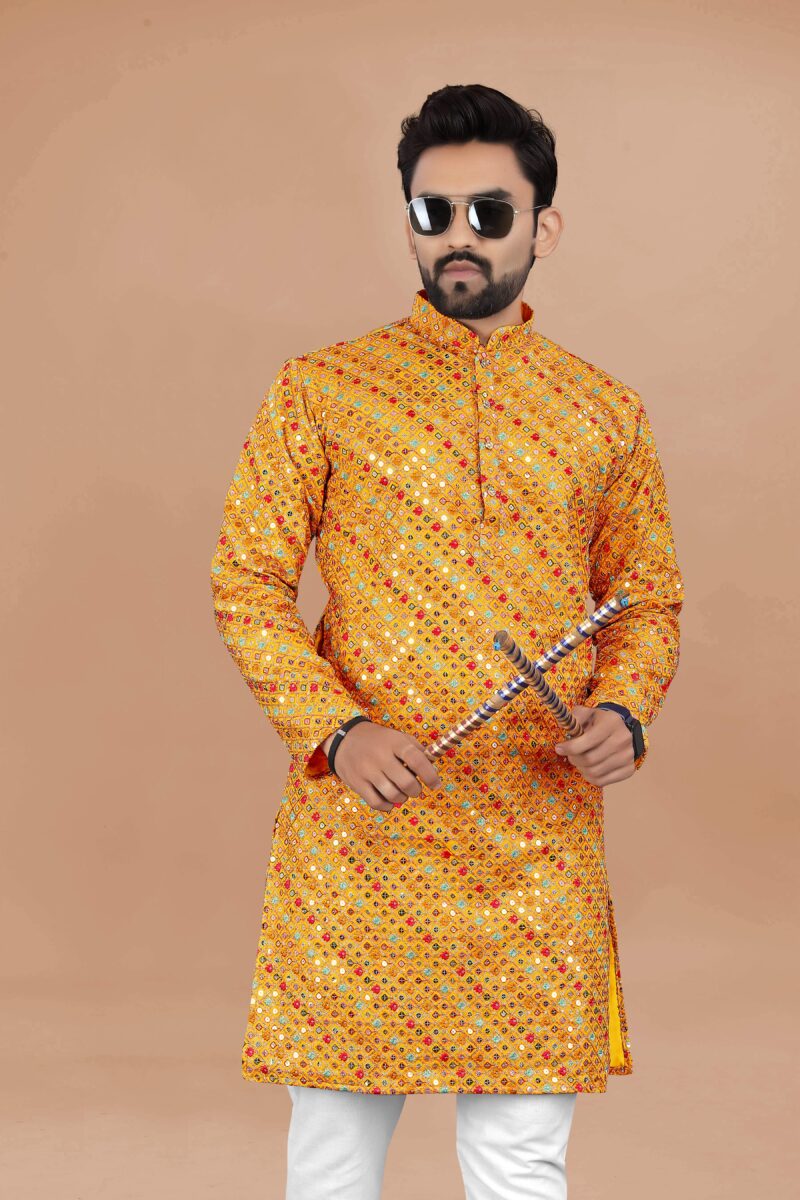 modern kurta pajama with jacket for wedding