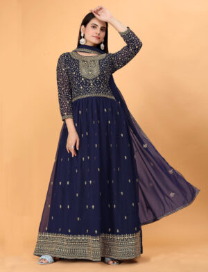 Georgette Anarkali Suit with Dupatta