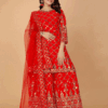 Red Punjabi Sharara Suit for Women