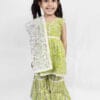 green cotton gharara suit girls