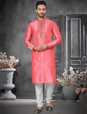 pink kurta pajama indian style