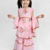 pink georgette gharara suit girls