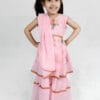 Pink Gharara Suit For Girls