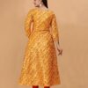 Printed yellow color kurti for women