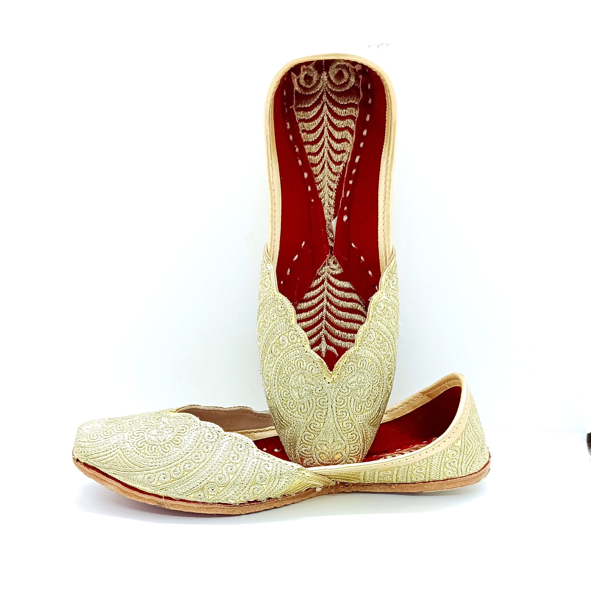 Golden Pakistani Punjabi Jutti