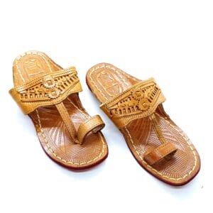 Kohlapuri Medium Tan Chappal