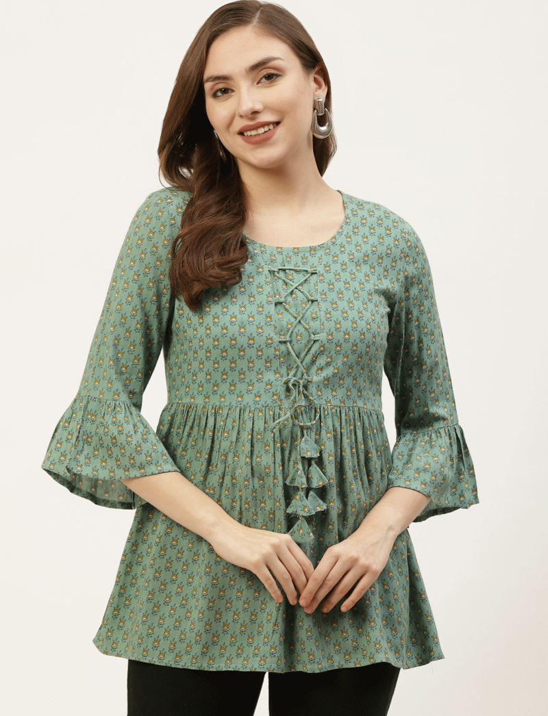 cotton printed kurti top women