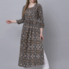 rayon printed nayra kurti women