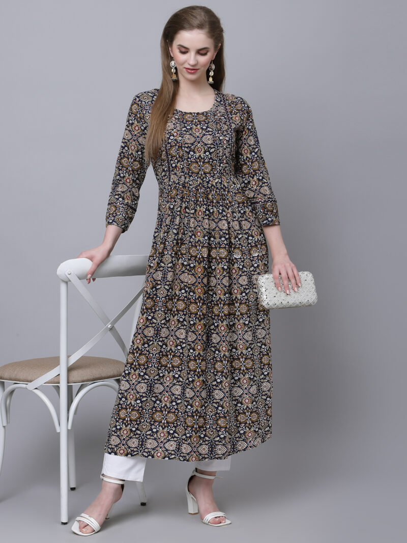Printed kurta with Pants and Dupatta1
