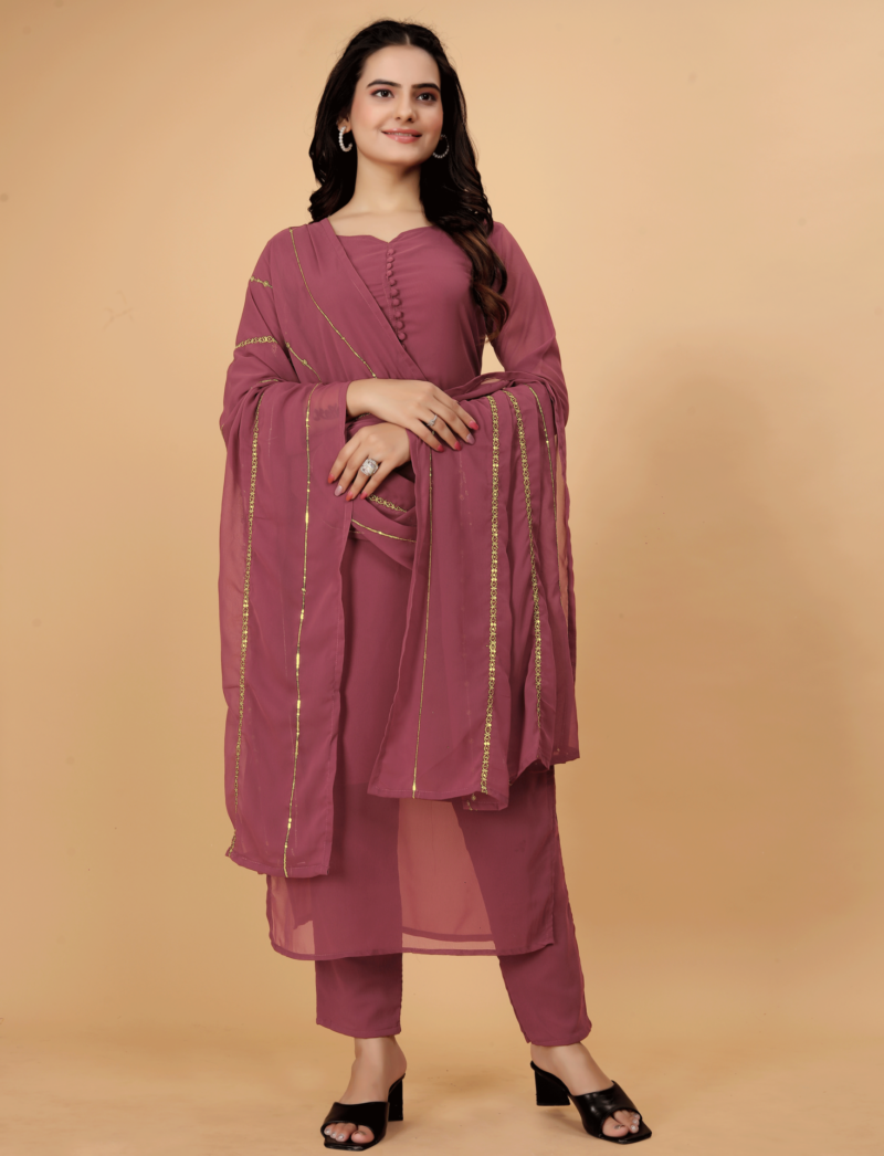 casual georgette kurti set