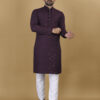 wine lucknowi kurta pajama men