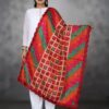 Maroon Embroidered Phulkari Dupatta