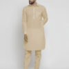Cream Punjabi kurta pajama